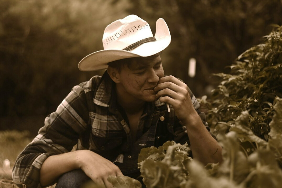 woman on farm working