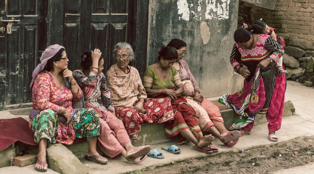 woman sharing community story
